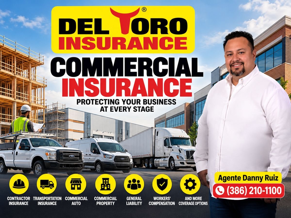 Commercial insurance with agent Danny Ruiz of Del Toro Insurance