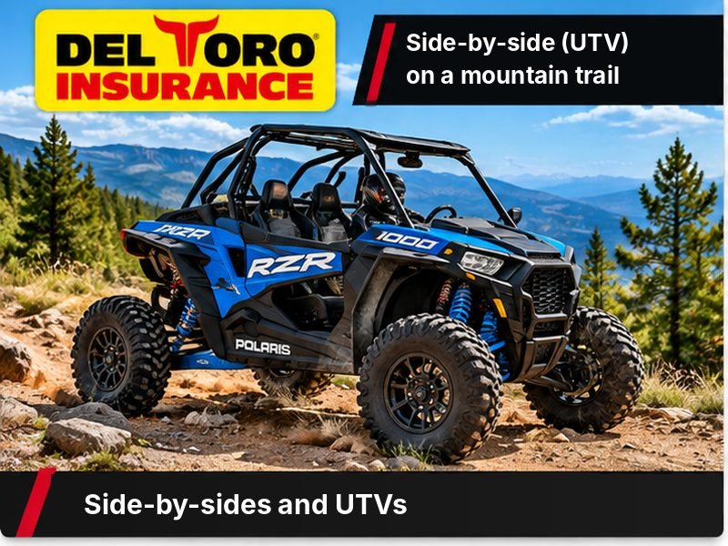 Side-by-side (UTV) en un camino de montaña